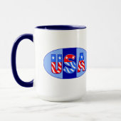 USA Oval Coffee Tasse (Links)