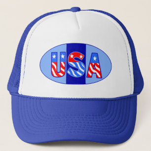 USA Oval Truckerkappe