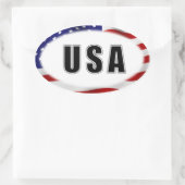 USA OVALER AUFKLEBER (Tasche)