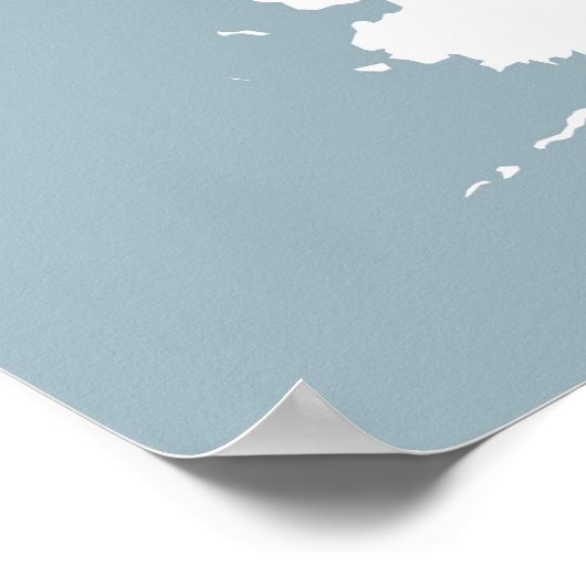 USA Paare Karte, wo wir in Slate Blue waren Poster (Ecke)