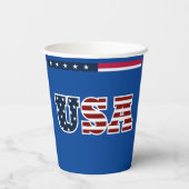 USA Paper Cup Pappbecher (Rückseite)