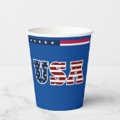 USA Paper Cup Pappbecher (Vorderseite)