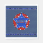 USA Paper Napkins Red, White, Blue Serviette (Vorderseite)