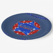 USA, Paper Teller in Red, White, Blue with Stars (Schrägansicht)