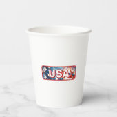 USA PAPPBECHER (Rückseite)