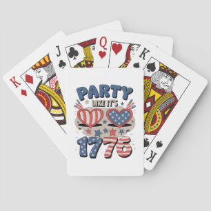 USA Party Like It's 1776, America, Independence Da Spielkarten