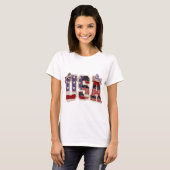 USA Patchwork-Hemd PNG, Retro 4. Juli T-Shirt (Vorne ganz)