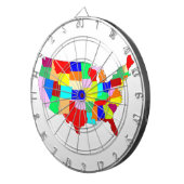 USA Patchwork-Karte Dartscheibe (Vorderseite rechts)