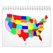 USA Patchwork-Karte Kalender (Titelbild)