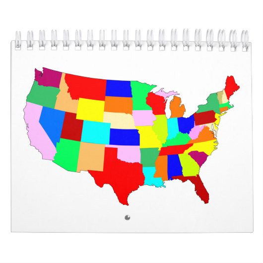 USA Patchwork-Karte Kalender (Titelbild)