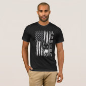 USA Patriot Doberman Dog US Pet T-Shirt (Vorne ganz)