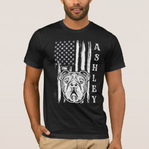 USA Patriot English Bulldog Dog US Pet T-Shirt