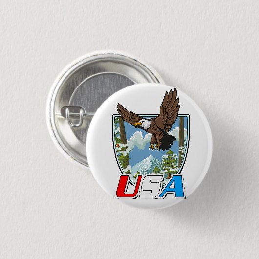 USA Patriot Logo Button (Vorne & Hinten)