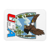 USA Patriot Logo Magnet (Horizontal)