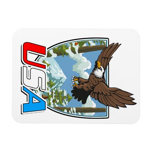 USA Patriot Logo Magnet (Horizontal)