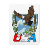 USA Patriot Logo Magnet (Vertikal)
