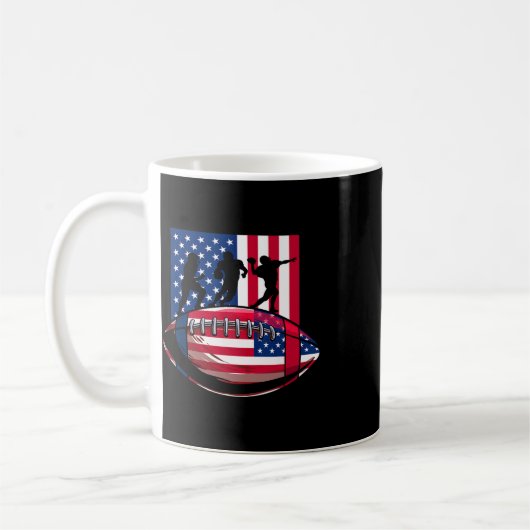 Usa Patriot Oder American Football 4. Juli Ameri Kaffeetasse (Links)
