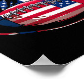 Usa Patriot Oder American Football 4. Juli Ameri Poster (Ecke)