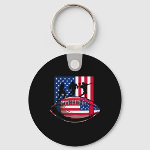 Usa Patriot Oder American Football 4. Juli Ameri Schlüsselanhänger