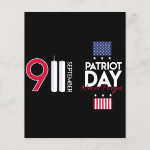 usa patriot Tag Banner. 11 September Vergessen Sie