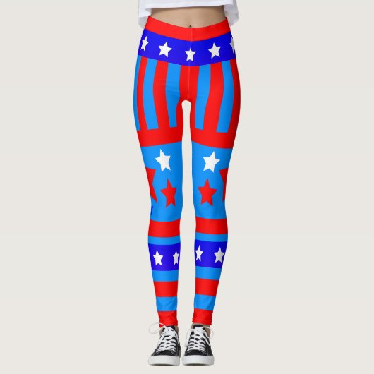 USA Patriot US Flagge Leggings (Vorderseite)