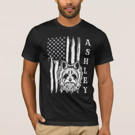 USA Patriot Yorkshire Terrier Dog US Pet T-Shirt