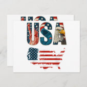 USA Patriotic 4. Juli America Flaggenfreiheit (Vorne/Hinten)