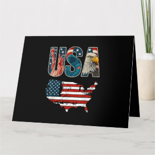USA Patriotic 4. Juli America Flaggenfreiheit Karte