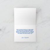 USA Patriotic All American Baby Red White and Blue Dankeskarte (Innenseite)