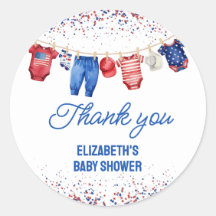 USA Patriotic All American Baby Red White and Blue