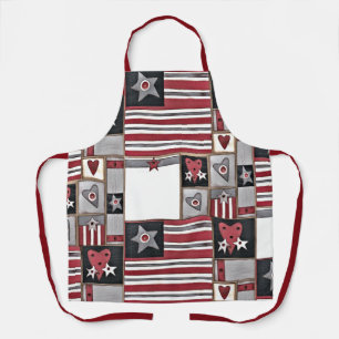 USA Patriotic All-Over Print Schürze