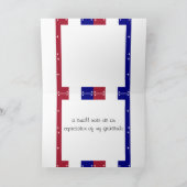 USA Patriotic AmericaDanke-Karte Dankeskarte (Innenseite)