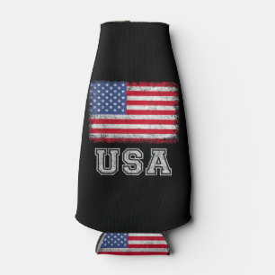 USA Patriotic American Flag for Men Women Kids Boy Flaschenkühler