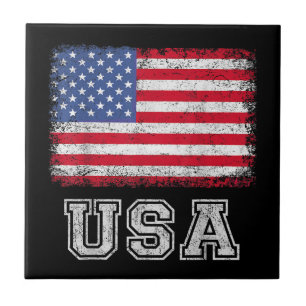 USA Patriotic American Flag for Men Women Kids Boy Fliese