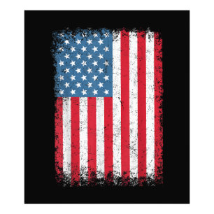 USA Patriotic American Flag for Men Women Kids Boy Fotodruck