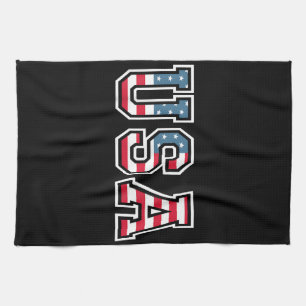 USA Patriotic American Flag for Men Women Kids Boy Geschirrtuch