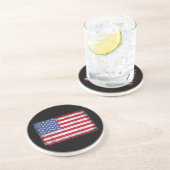USA Patriotic American Flag for Men Women Kids Boy Getränkeuntersetzer (Seite)