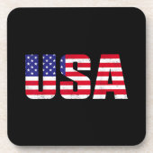 USA Patriotic American Flag for Men Women Kids Boy Getränkeuntersetzer (Vorderseite)