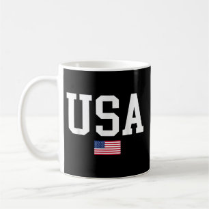 USA Patriotic American Flag for Men Women Kids Boy Kaffeetasse