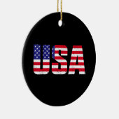 USA Patriotic American Flag for Men Women Kids Boy Keramik Ornament (Rechts)