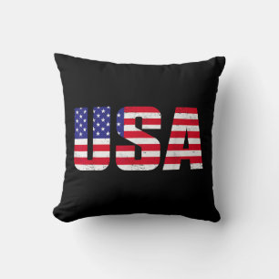 USA Patriotic American Flag for Men Women Kids Boy Kissen