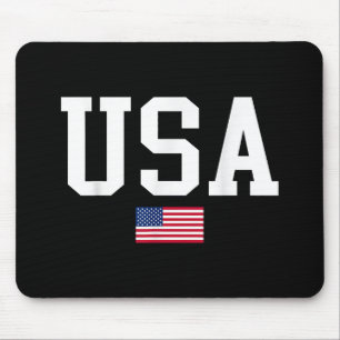 USA Patriotic American Flag for Men Women Kids Boy Mousepad