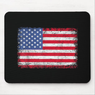 USA Patriotic American Flag for Men Women Kids Boy Mousepad