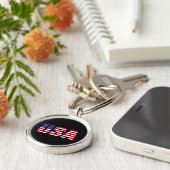 USA Patriotic American Flag for Men Women Kids Boy Schlüsselanhänger (Seite)