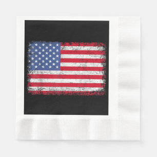 USA Patriotic American Flag for Men Women Kids Boy Serviette