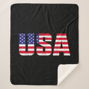 USA Patriotic American Flag for Men Women Kids Boy Sherpadecke