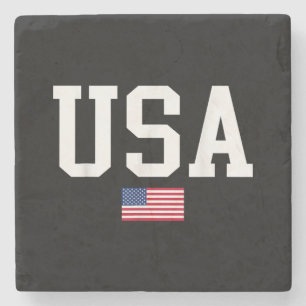 USA Patriotic American Flag for Men Women Kids Boy Steinuntersetzer