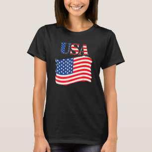 USA Patriotic American Flag for Men Women Kids Boy T-Shirt