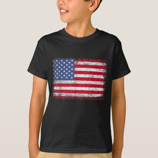 USA Patriotic American Flag for Men Women Kids Boy T-Shirt (Vorderseite)