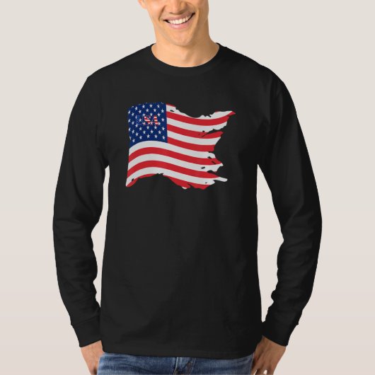 USA Patriotic American Flag For Men Women Kids Boy T-Shirt (Vorderseite)